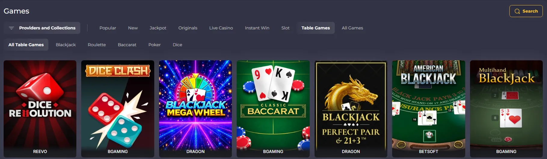 Royal Reels Live Casino and Other Games